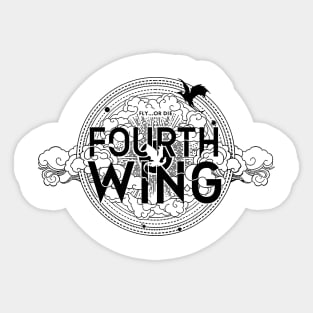 Fourth Wing Vintage Sticker